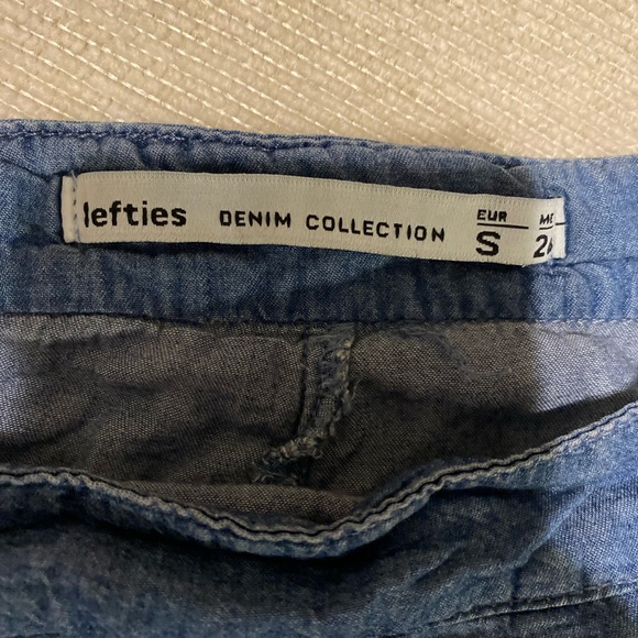 Lefties Blue Ruffled Mini Skirt size small - Picture 2 of 8